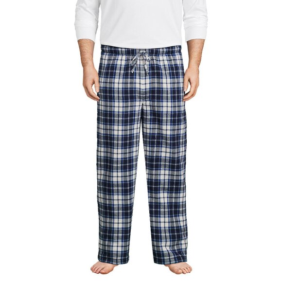 Lands' End Mens Sherpa Lined Flannel Pajama Pant Rich Red Multi 並行輸入品 Lands\u0027 End Men s Serious Sweats Full Zip Sherpa Hoodie Black